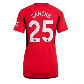 Maillot de foot Manchester United Jadon Sancho #25 Domicile Femmes 2023-24 Manches Courte